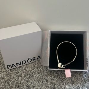 pandora heart snake chain tennis bracelet